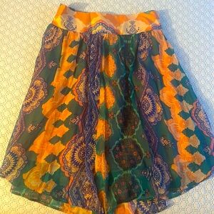 HD Anthropologie silk skirt